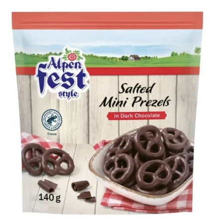 Brezeln ricoperti di cioccolato