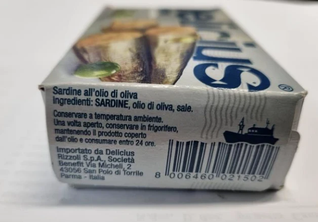 Sardine in olio di oliva