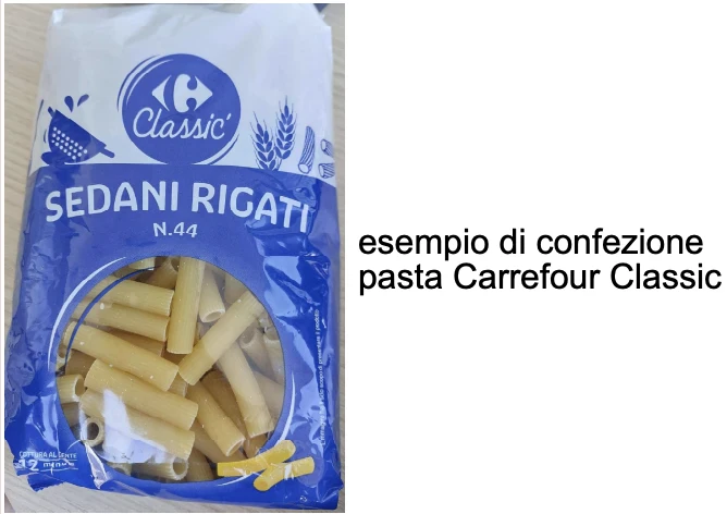 PASTA DI SEMOLA E PASTA DI SEMOLA INTEGRALE DI GRANO DURO