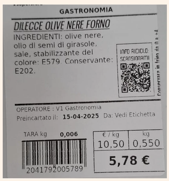 DILECCE OLIVE NERE FORNO