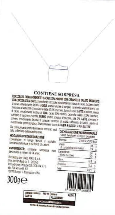 UOVO DI CIOCCOLATO EXTRA FONDENTE CON CARAMELLO SALATO