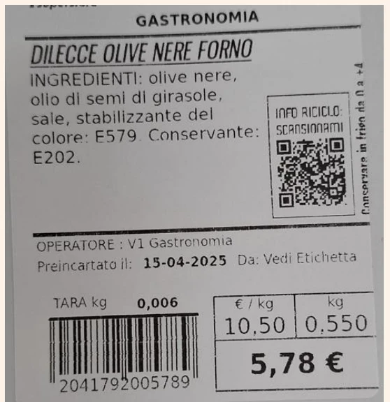 DILECCE OLIVE NERE FORNO