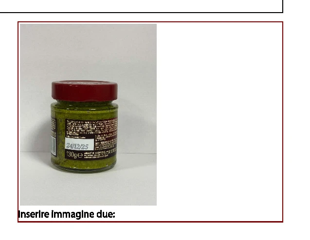 PESTO GENOVESE FRESCO SENZA AGLIO