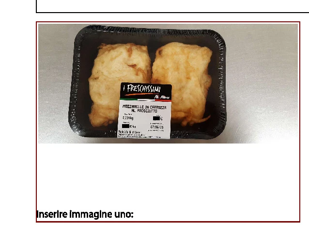Mozzarelle in carrozza al prosciutto