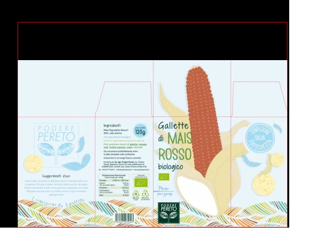 Gallette mais rosso biologico monopozioni 120g