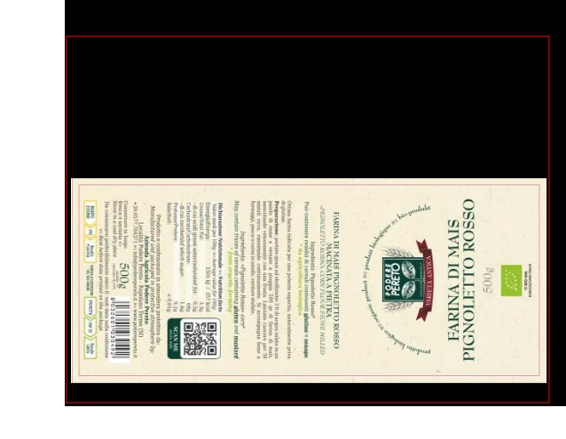 Farina di mais pignoletto rosso bio 500g