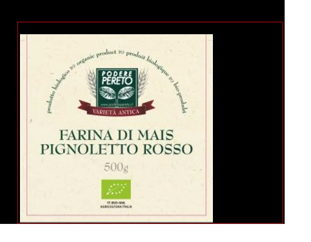 Farina di mais pignoletto rosso bio 500g
