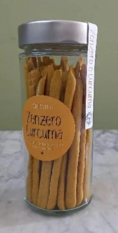 GRISSINO ZENZERO E CURCUMA, SENZA GLUTINE