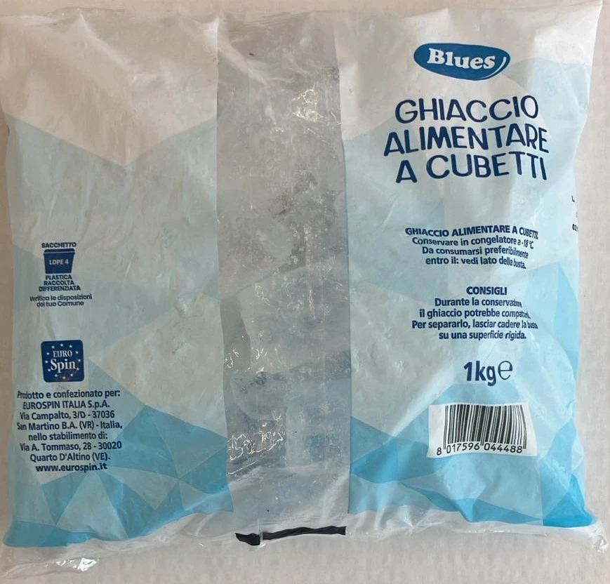 Ghiaccio alimentare a cubetti