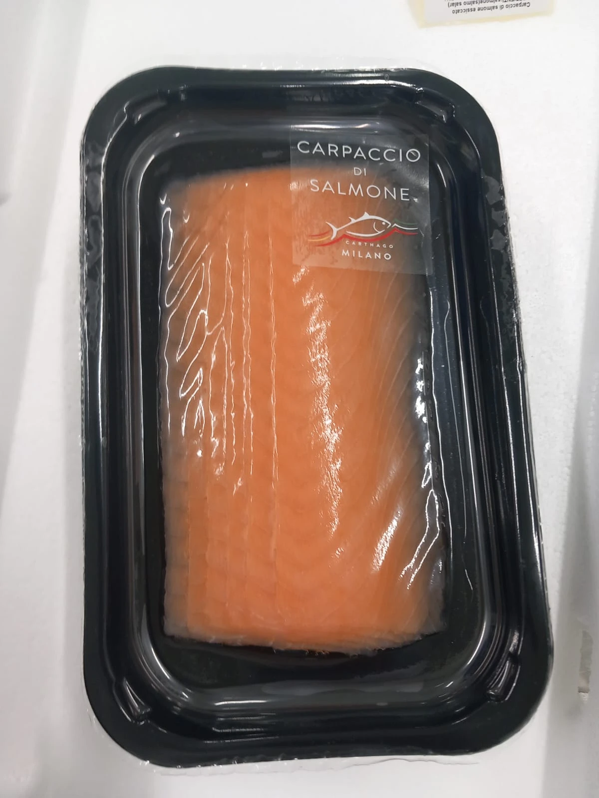 CARPACCIO DI SALMONE (SALMO SALAR) CONFEZIONATO IN SKIN DA 100 G