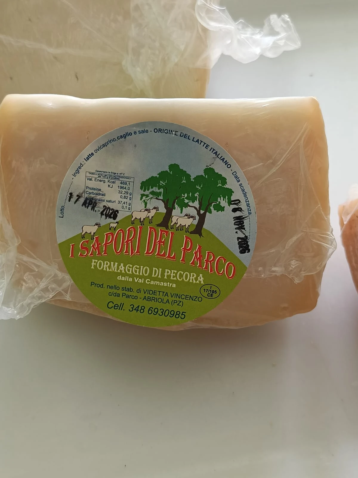 FORMAGGIO DI PECORA DELLA VAL CAMASTRA
