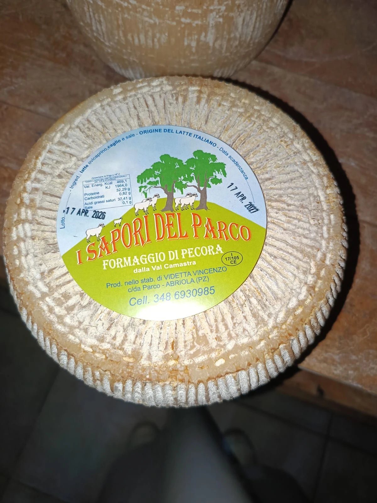 FORMAGGIO DI PECORA DELLA VAL CAMASTRA
