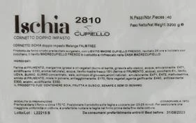 2810 CORNETTO ISCHIA doppio impasto Melange PALM FREE - 40 pz - MADRE B