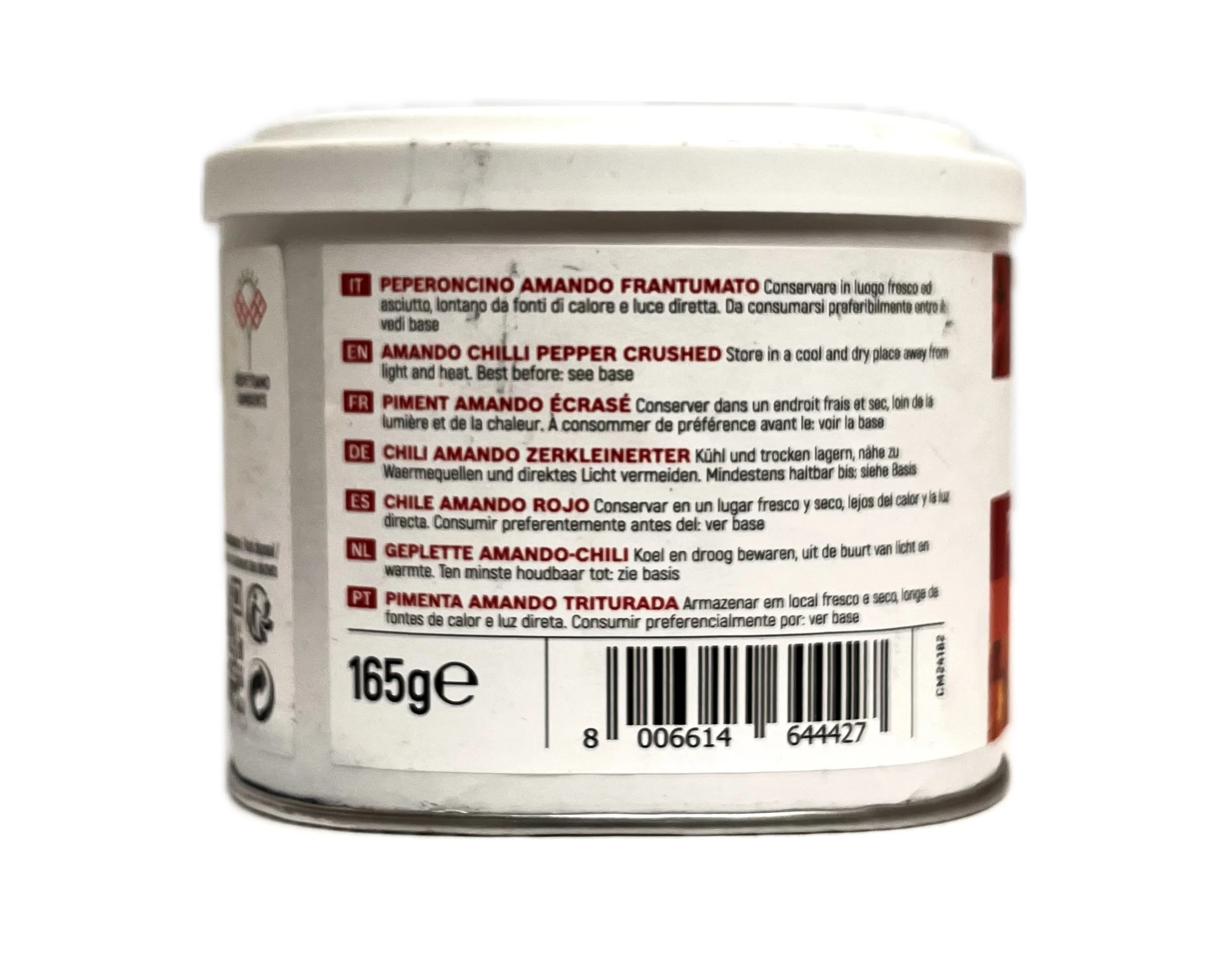 TUBO PICCOLO PEPERONCINO AMANDO 165GR MT