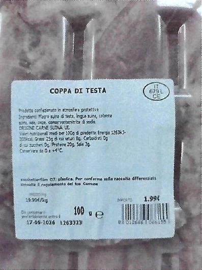 Foto Coppa di testa Il Mercato richiamato