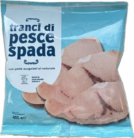 Foto Tranci di Pesce Spada surgelati 450 g Mobilpesca richiamato