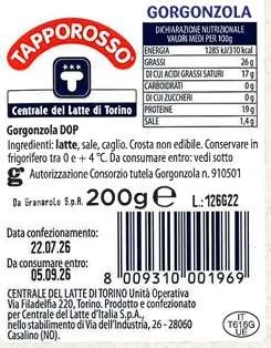 Foto Gorgonzola DOP 200g Tapporosso richiamato