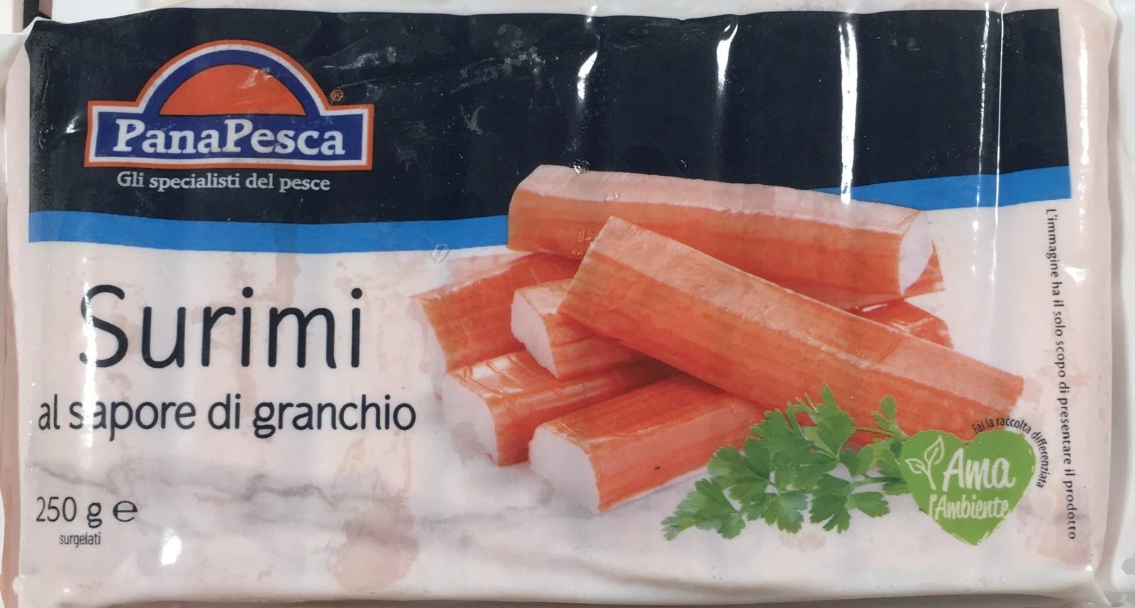 Foto Surimi al sapore di granchio Panapesca richiamato