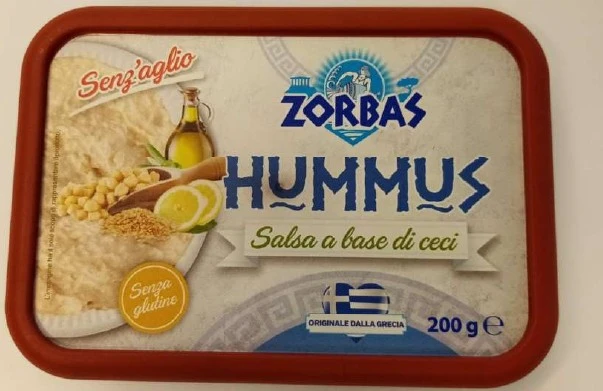 Hummus salsa senza aglio a base di ceci