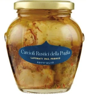 Carciofi rustici della Puglia in olio di semi di girasole