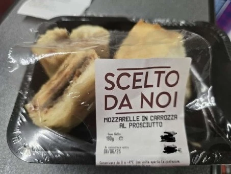 Mozzarelle in carrozza al prosciutto