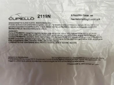 Foto 2119/n grancornetto curvo vuoto rspo sg 55pz Cupiello richiamato