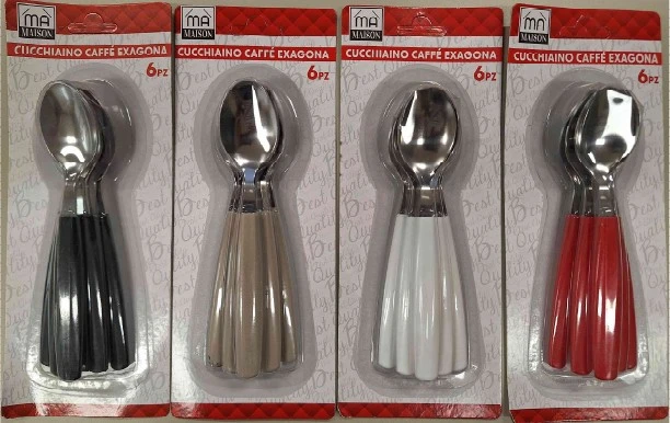 Cucchiaino caffe' exagona ma maison 6 pz
