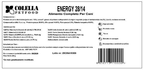 Foto Energy 28/14 Colella richiamato