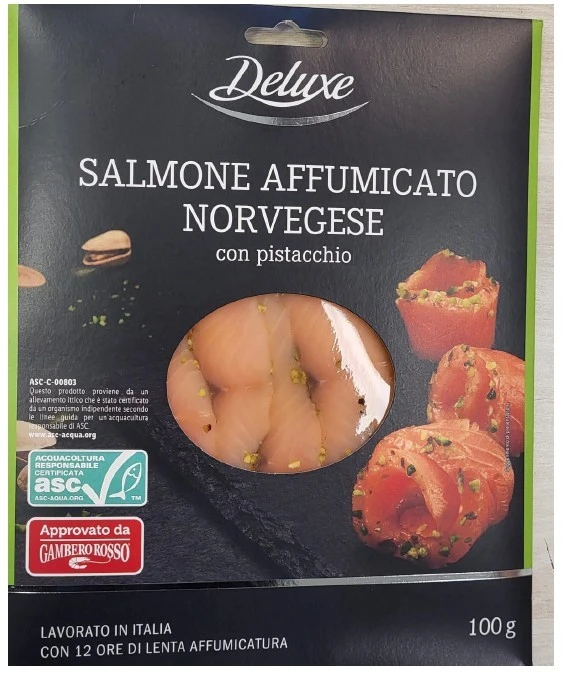 Salmone affumicato norvegese con pistacchio