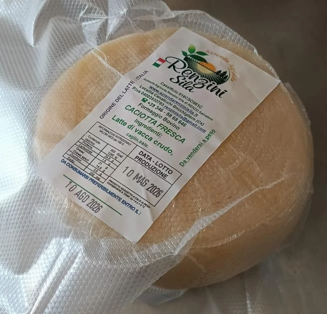 Foto Caciotta Fresca Azienda Agricola Renzini Sila richiamato