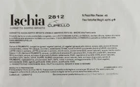 Foto 2812/1089986 CORNETTO ISCHIA DOPPIO IMPASTO CREMA E AMARENA RSPO SG 45 pz - MADRE Alta Pasticceria Cupiello richiamato