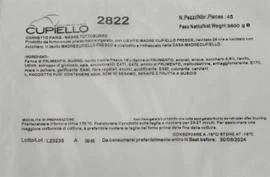 Foto 2822/1092832 cornetto paris 45 pz - madre tuttoburro Cupiello richiamato