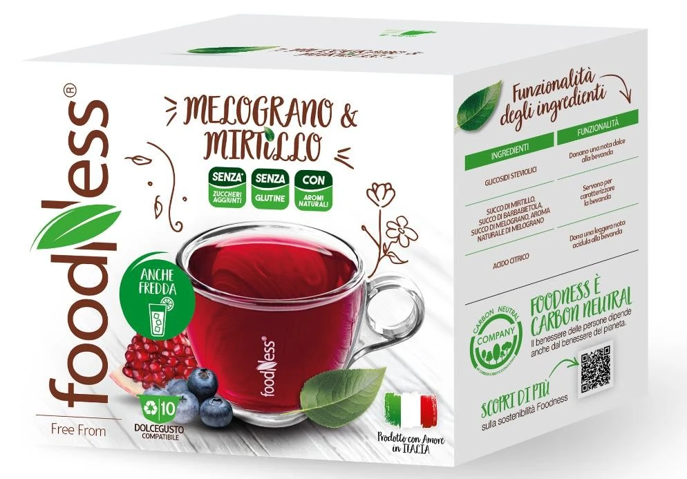 Foto Mirtillo e melograno dg box 10 capsule Foodness richiamato