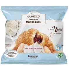 Foto 2921 cornetto curvo buonsenso palmfree cereali e mirtilli rossi -30% zuccheri 24 pz 2160g Cupiello richiamato