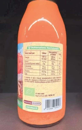 Foto Bevanda di mela e carota Carrefour Bio richiamato