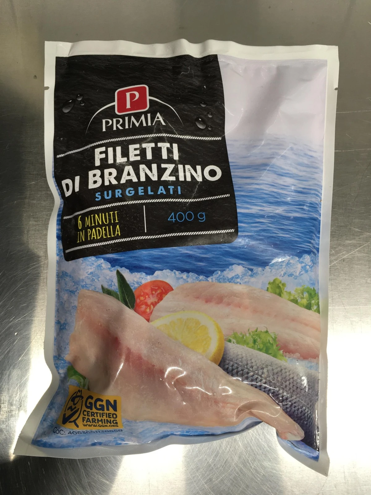 Foto Filetti di brazino surgelati Primia richiamato
