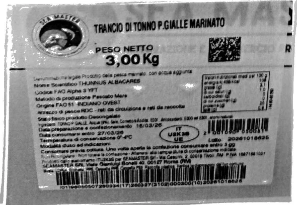 Tonno Pinna Gialla Marinato