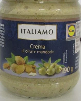 Foto Crema di olive e mandorle Italiamo richiamato
