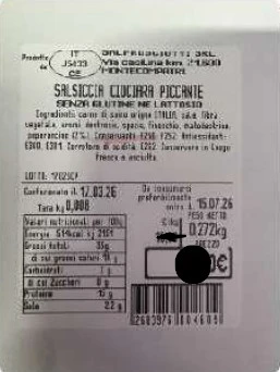 Foto Salsiccia ciociara piccante Iges Srl richiamato