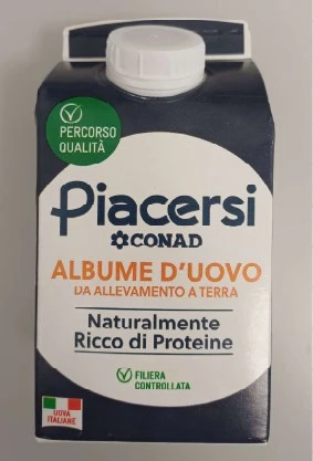 Foto Albume d'uovo liquido pastorizzato Piacersi richiamato