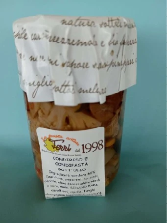 Condiriso e condipasta sott'olio