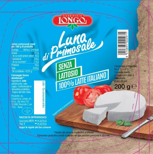 Luna di primo sale senza lattosio 1pz. 200g p.fisso