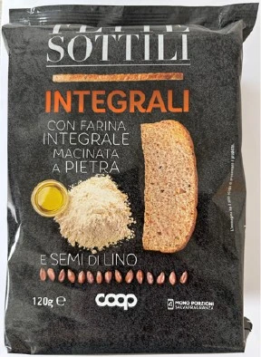 Fette biscottate con farina integrale e olio di semi di girasole altoleico