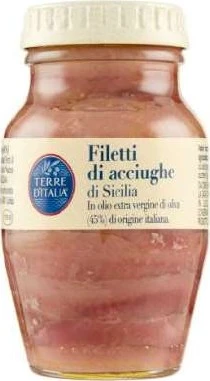 Filetti di acciughe di sicilia in olio extravergine di oliva
