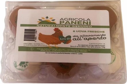 Uova fresche da allevamento all'aperto