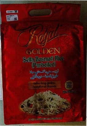 Parboiled royal golden sella basmati rice