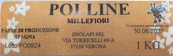Foto Polline in grani conf. 1 kg origine spagna Polline Millefiori richiamato