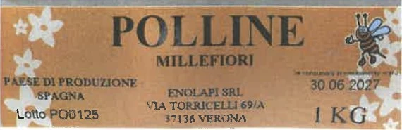 Foto Polline in grani conf. 1 kg origine spagna Polline Millefiori richiamato