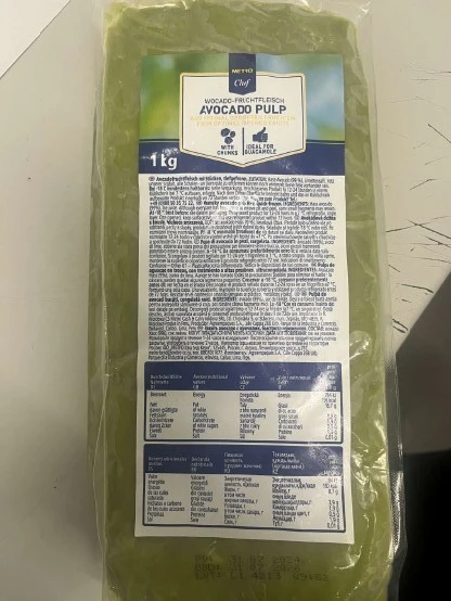 Polpa di Avocado METRO Chef