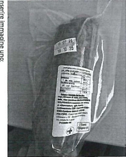 Foto Salame salviotto del nera Salumificio Del Nera Srl richiamato
